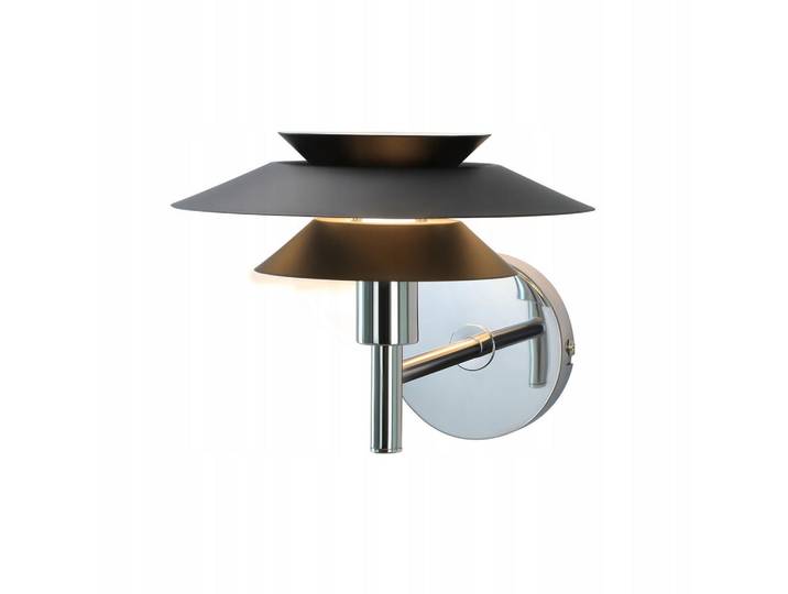 Nettlife Wandleuchte Welt, Schwarz, Metall, G9, 26x17x26 cm, Lampen & Leuchten, Innenbeleuchtung, Wandleuchten