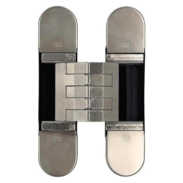 BSW verdecktl.Objektband Hide 3D130-80 vernickelt,glänzend Bandh130mm Bel. (710801300220140)