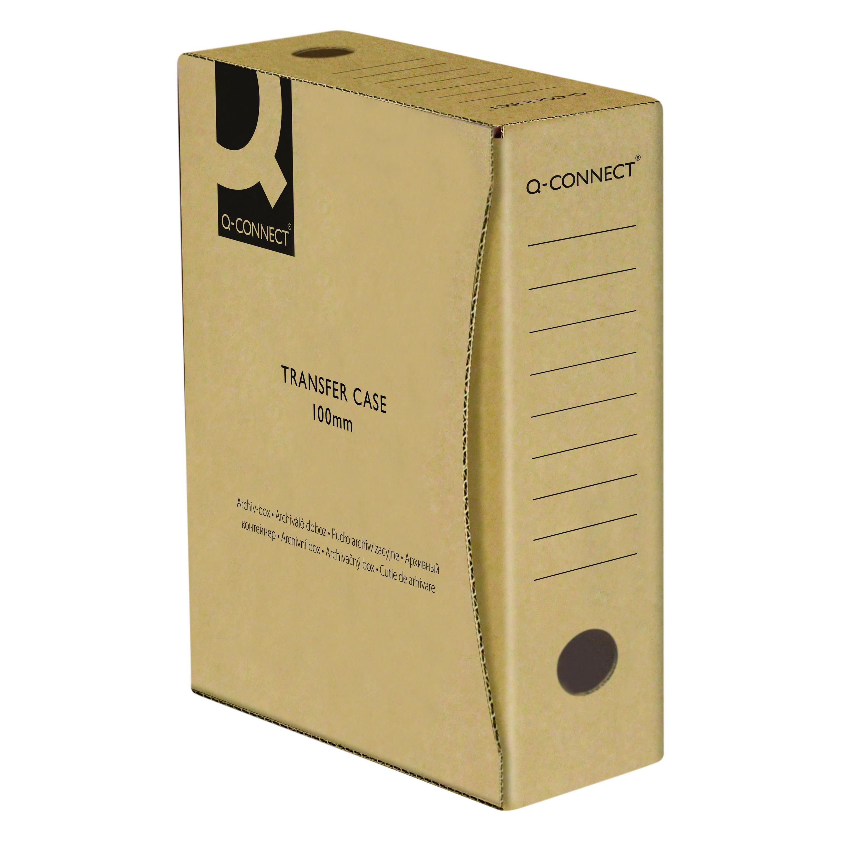 Q-Connect Archivbox, Karton, A4/100mm, grau (A4) (KF15838)