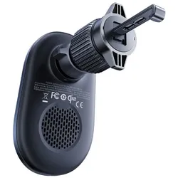 Baseus Uchwyt magnetyczny PrimeTrip VC1 Pro z ładowarką indukcyjną Qi2 na kratkę nawiewiu - czarny, Auto Adapter, Schwarz