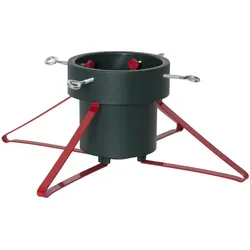 StarTrading Christbaumständer rote Metallbeinen D: 5,5-14cm Höhe bis 250cm 2,8L Wassertank