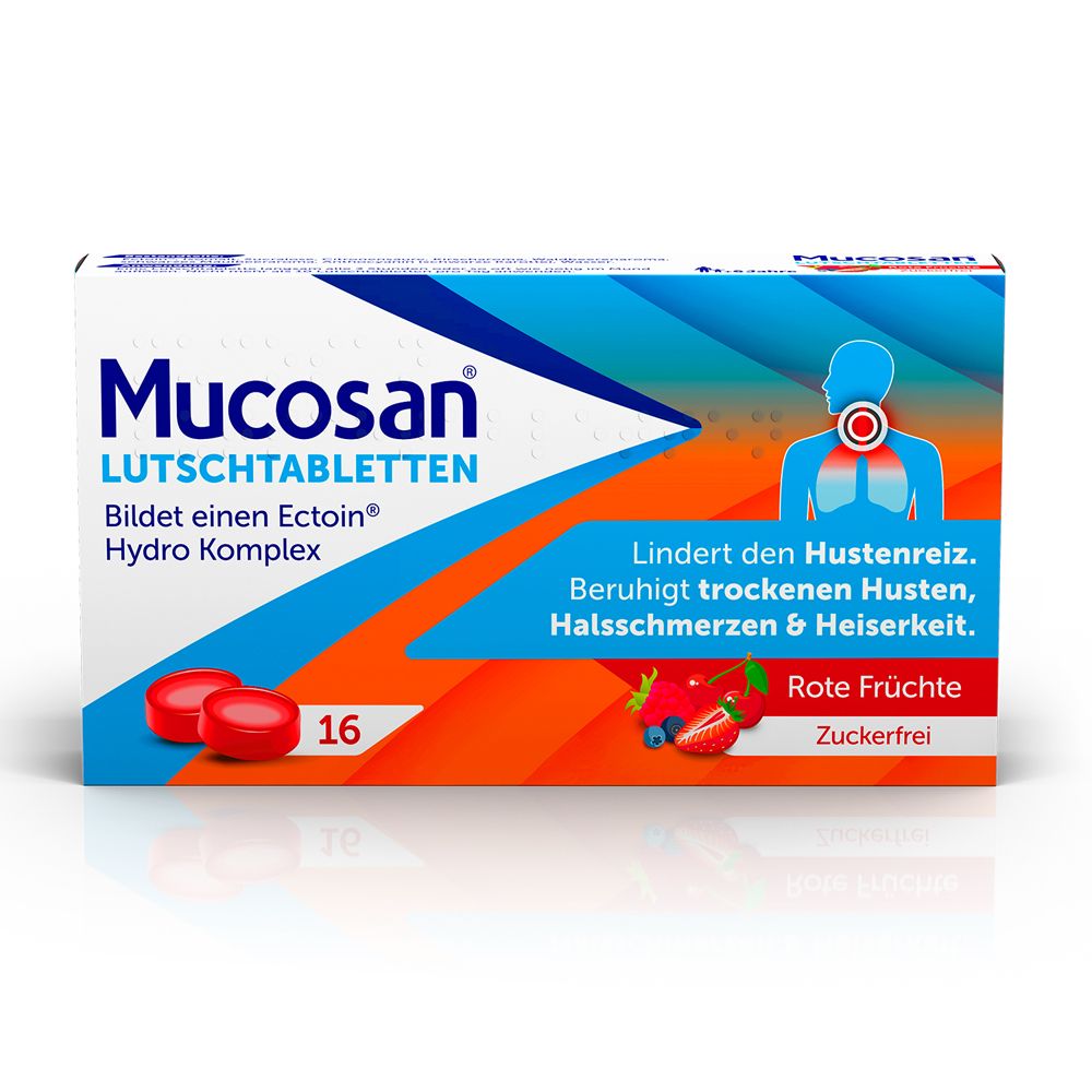 Mucosan Lutschtabletten rote Früchte 16 St