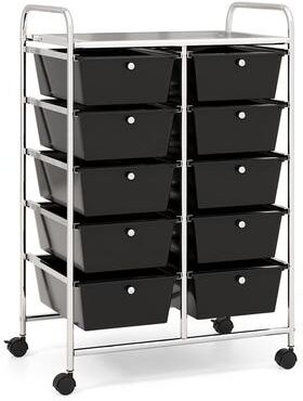 Dovelina 10-Drawer Rolling Storage Cart