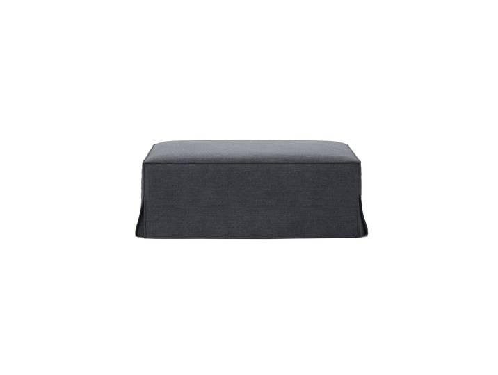 Design Sitzpouf „Jodie“ mit abnehmbaren Bezug Leinen Graublau Chosen by Bloomingloft
