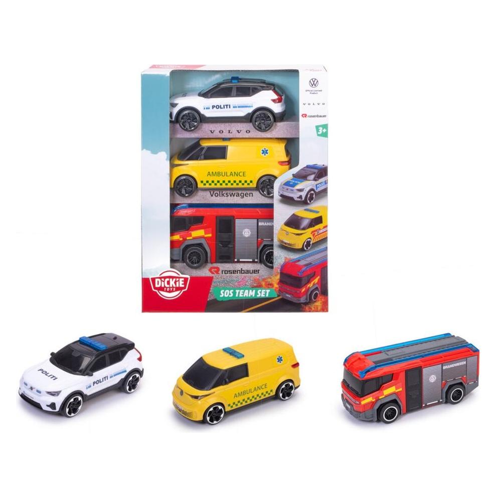 Dickie - SOS Team Vehicle Set, DK (203712028018) (203712028018)