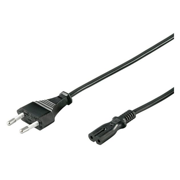 Hapena Netzkabel Eurostecker 5m41050gerade Stecker schwarz (5 m) (41050)