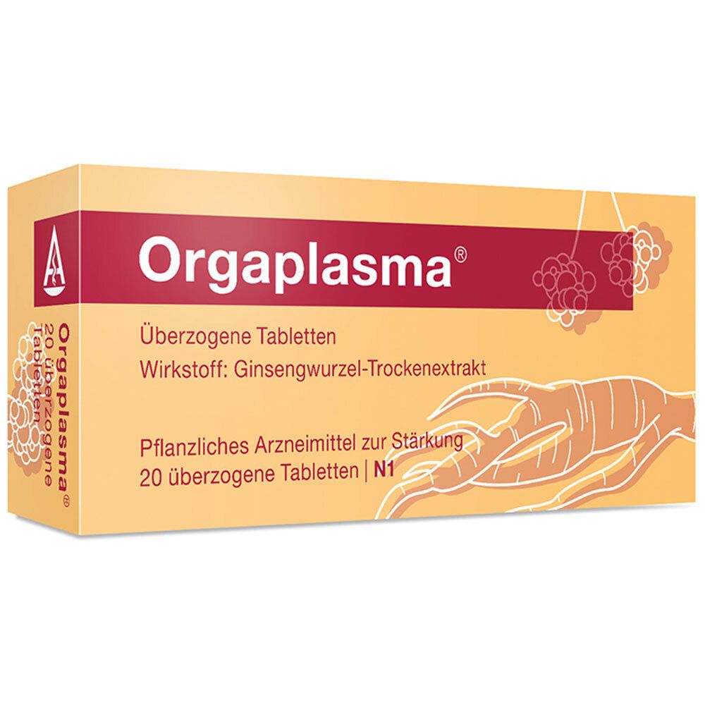 Orgaplasma überzogene Tabletten 20 St Überzogene