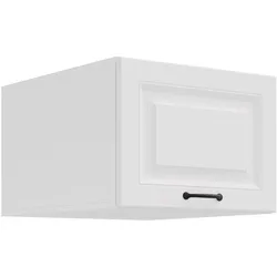 Aufsatzschrank Hochschrank 50 cm STILO Weiss Küchenzeile Küchenblock Küche