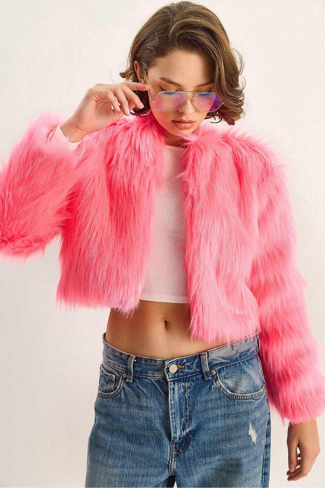 Boxy Crop Nepen Bontjas