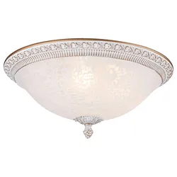 Deckenleuchte Pascal Weiß/Gold max. 40 Watt Deckenlampe