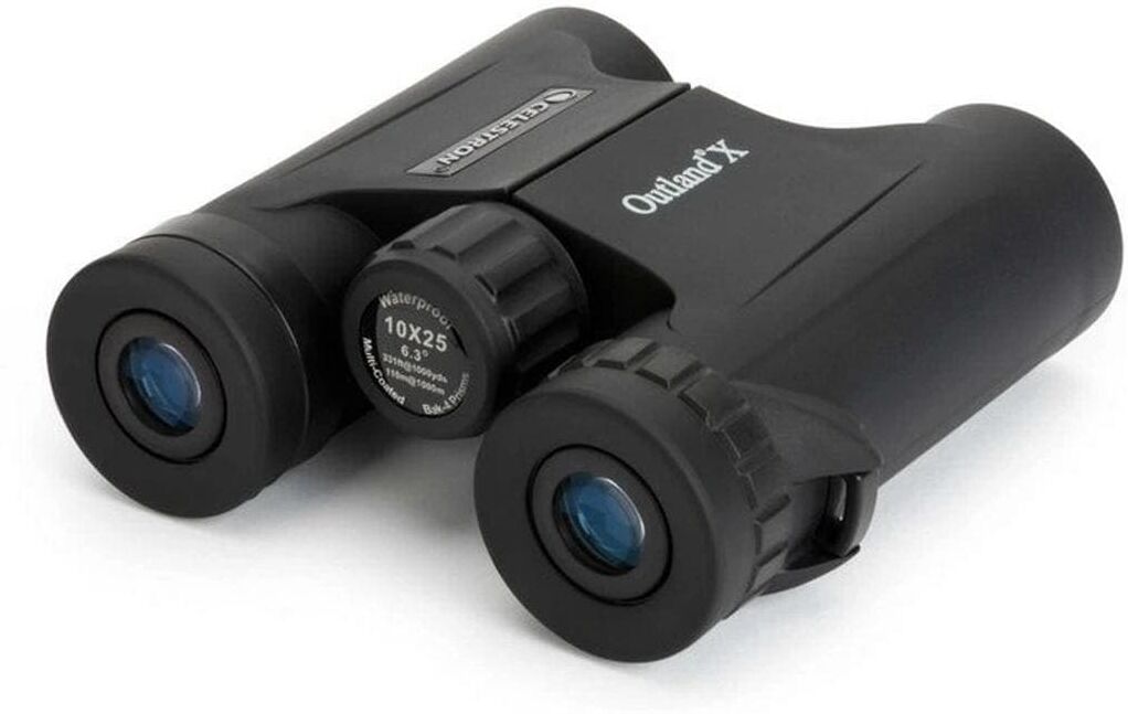 Fernglas CELESTRON "Outland X 10 x 25", schwarz, FerngläserB:11,3cm H:4,3cm T:11,7cm, Fernglas, B:11,3cm H:4,3cm T:11,7cm schwarz Einheitsgröße