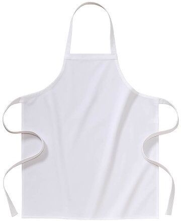 Grembiule lungo bianco in 100 % cotone Personalizzate o neutre