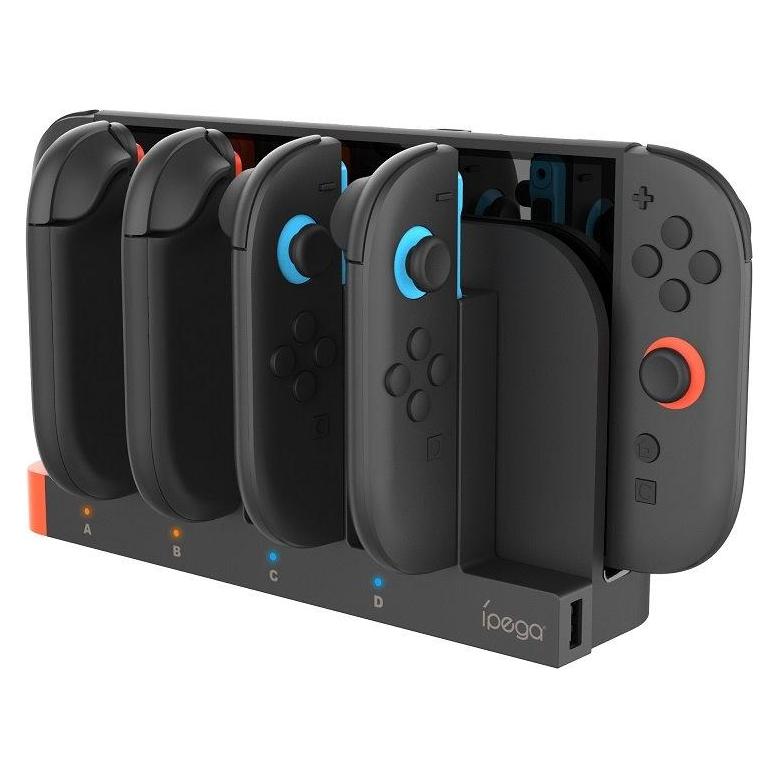 iPega SW2185 Charger Dock for JoyCon Controllers Nintendo Switch 2 Black (Damaged Package) (Switch) (57983129710)