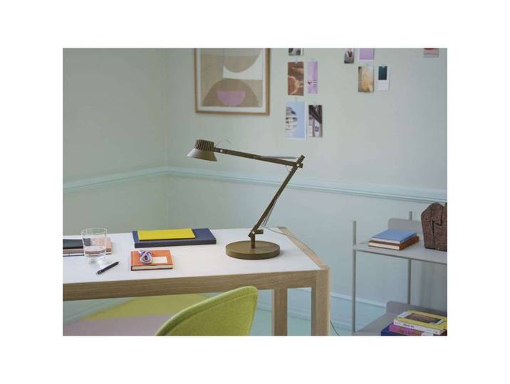 Dedicate Lampe de Table S2 Brown Green - Muuto - Bureau / espaces de travail - Aluminium