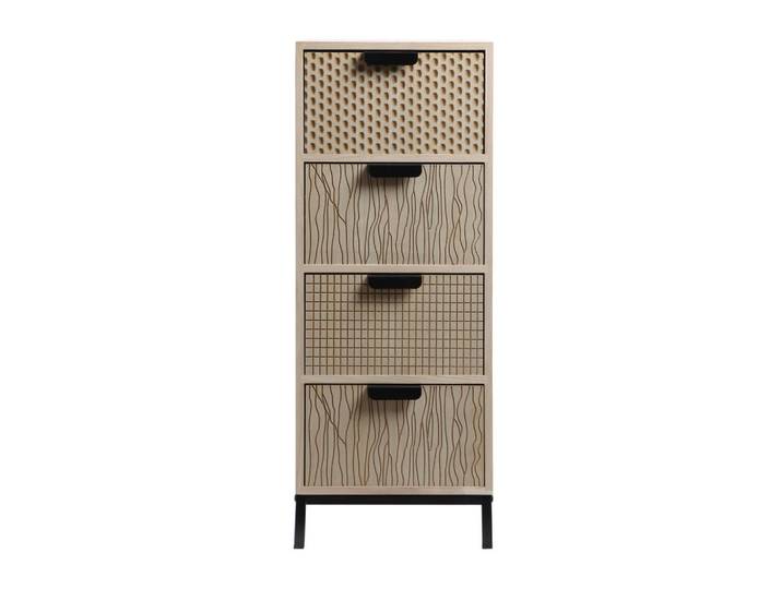 Mobili Rebecca Kommode Braun 25/30/76 cm, 25x76x30 cm, Kleinmöbel, Kommoden, Kommoden