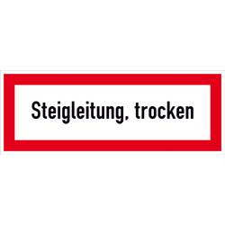 SafetyMarking 11.2619 Hinweisschild Steigleitung, trocken Aluminium (B x H) 297 mm x 105 mm 1 St.