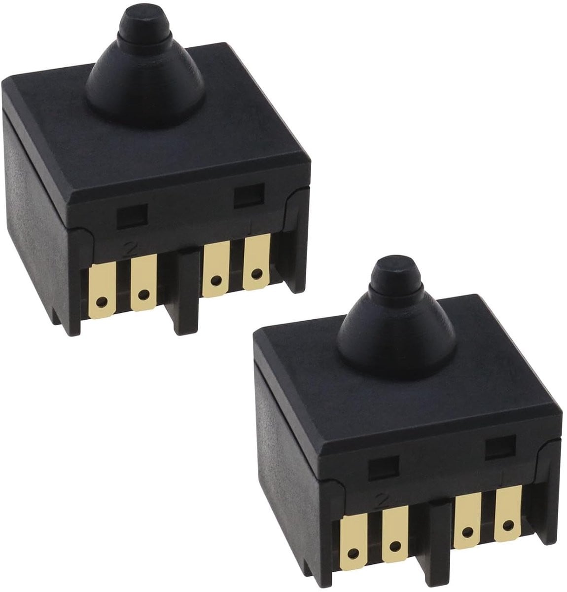 Set van 2 zwarte plastic schakelaars voor 100mm 4 inch haakse slijpers