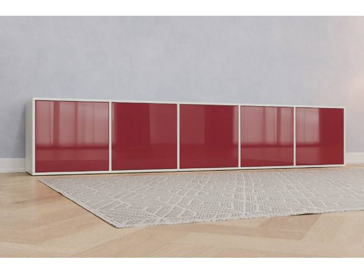 TV-Möbel nach Maß - RAL 4002 Rotviolett - 60x300x50cm - Individuell konfigurieren