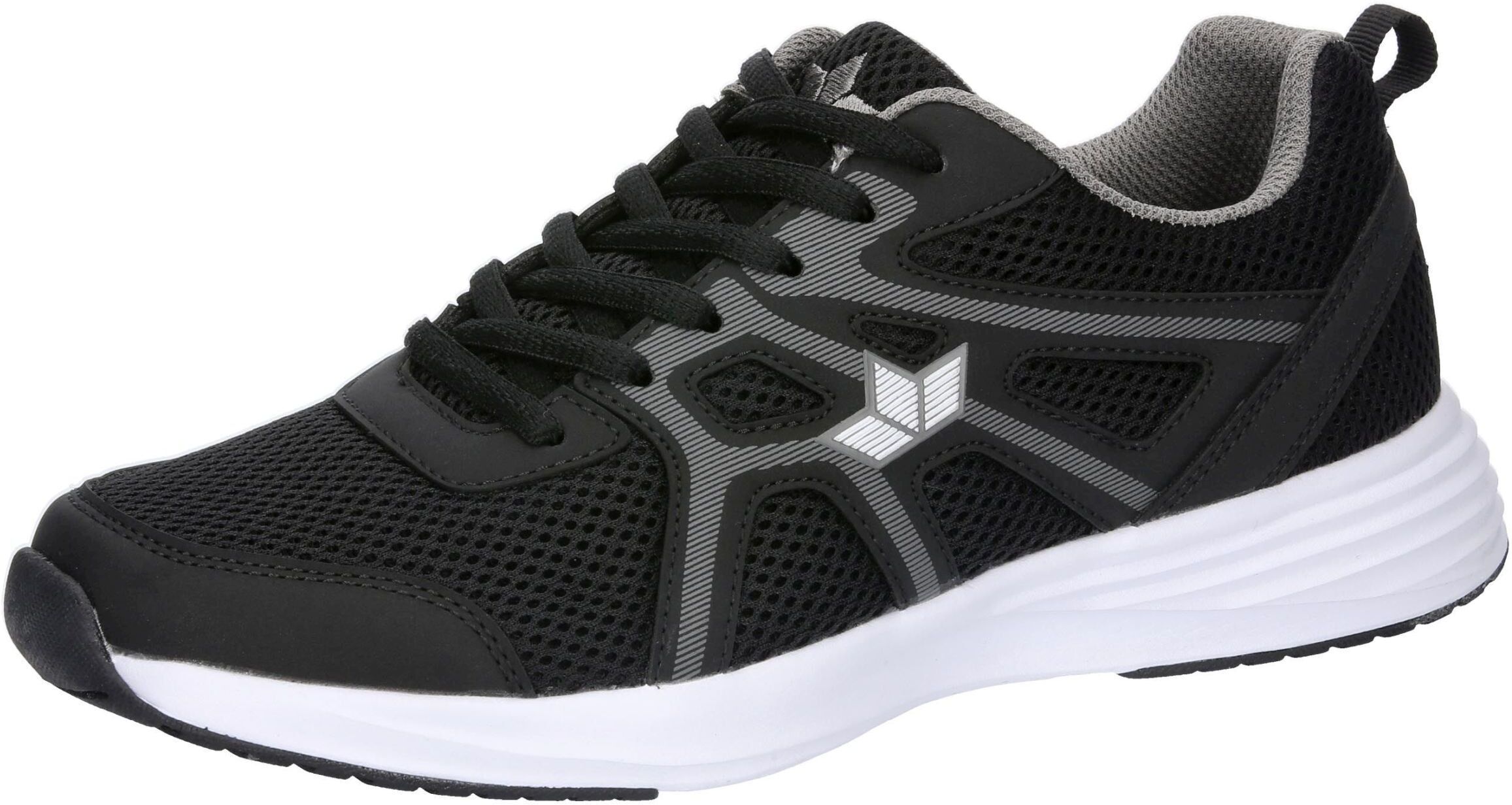 Sneaker LICO "Joggingschuh Bounce", Herren, Gr. 36, Textil, schwarz, Synthetik, Schuhe Sneaker schwarz 36, Textil