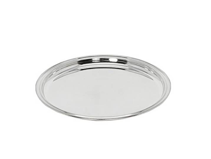 EDZARD dienblad Pipe verzilverd, rond, diameter 22 cm