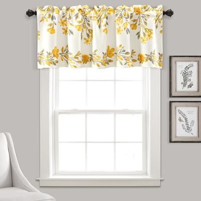 "Lush Decor Tanisha Room Darkening Window Curtain Valance - 18"" x 52"""