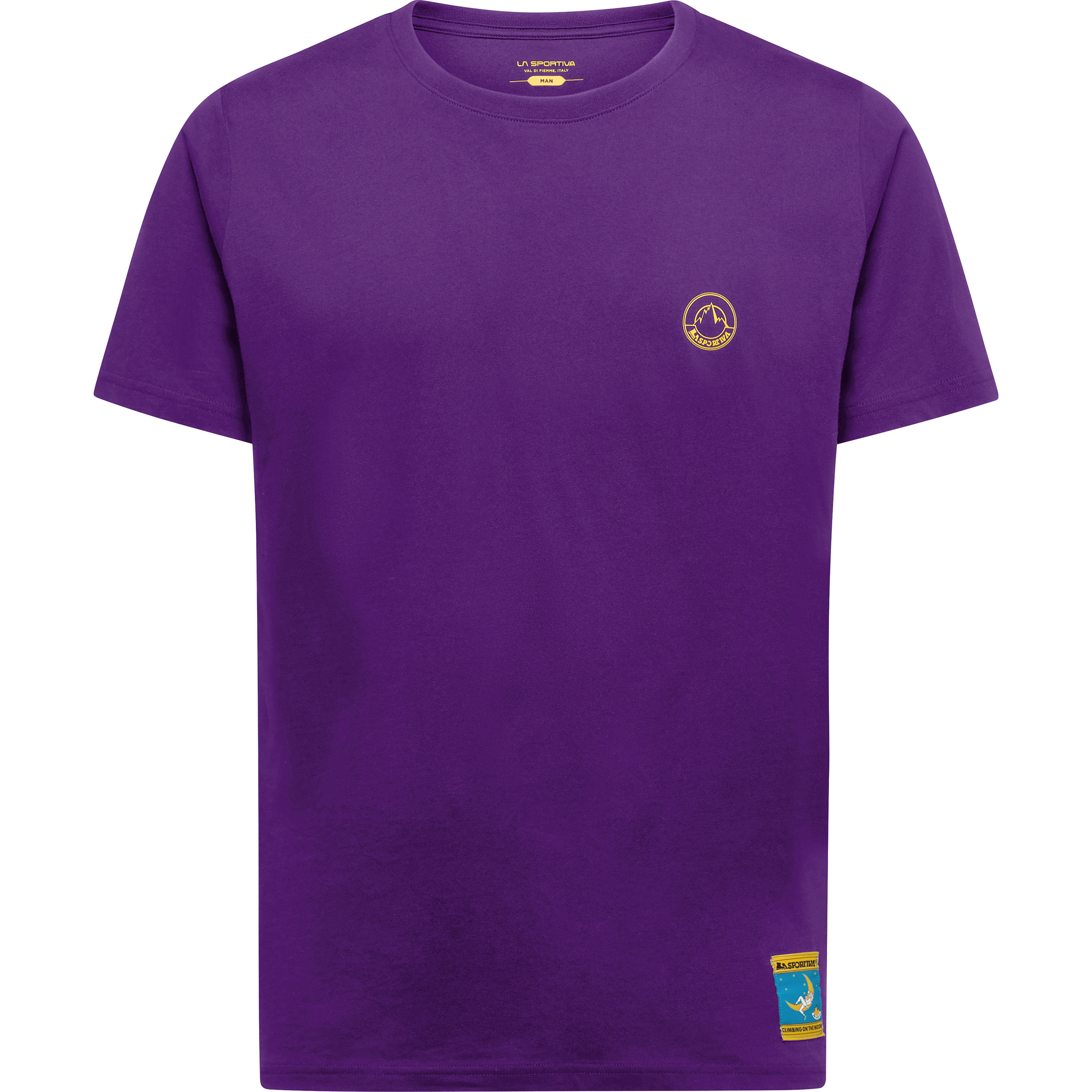 La Sportiva Climbing on the Moon Herren T-Shirts lila Größe L Bouldern | Sportklettern | Lifestyle Hautfreundlich