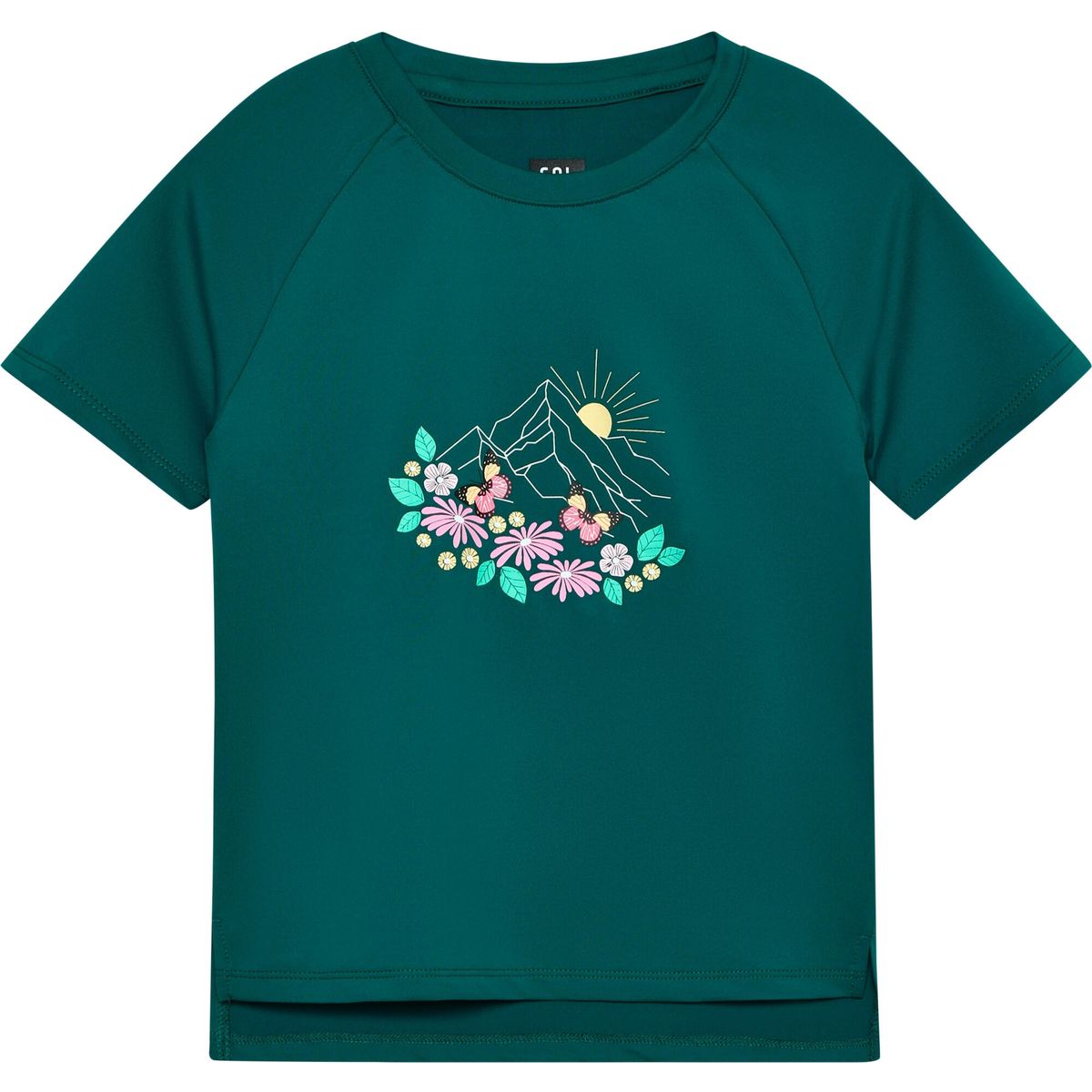 Color Kids Tshirt W. Print Short Sleeve 742660 mediterranea (9917) 140 742660-9917-140