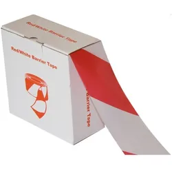 Smartboxpro, Absperrung, Warn- und Absperrband 72mmx500m rot /weiss