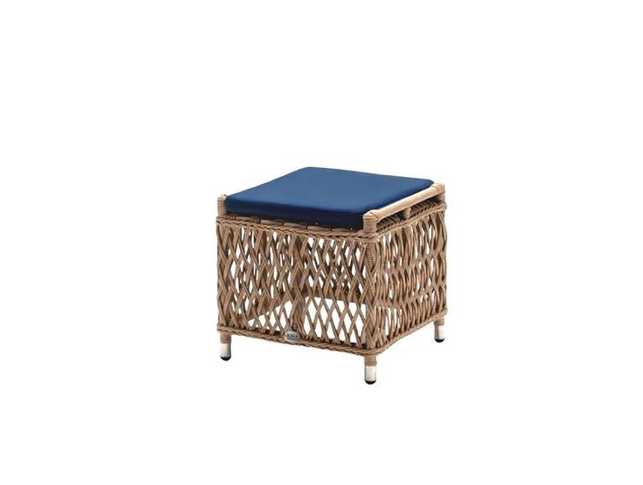 Xlmoebel Hocker Blauer quadratischer Sitzhocker aus hochwertigem Material (Hocker), Hergestellt in Europa