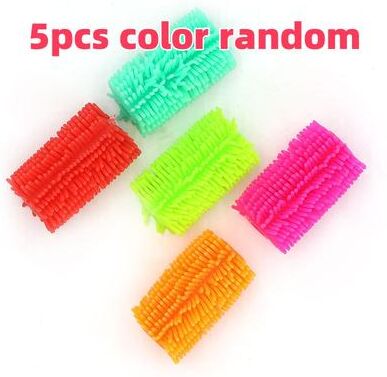 DynamicDeals CalmGrip Stress Relief Pen Set For Kids & Adults With Soft Silicone Plush Fidget Design 5pcs Color Random