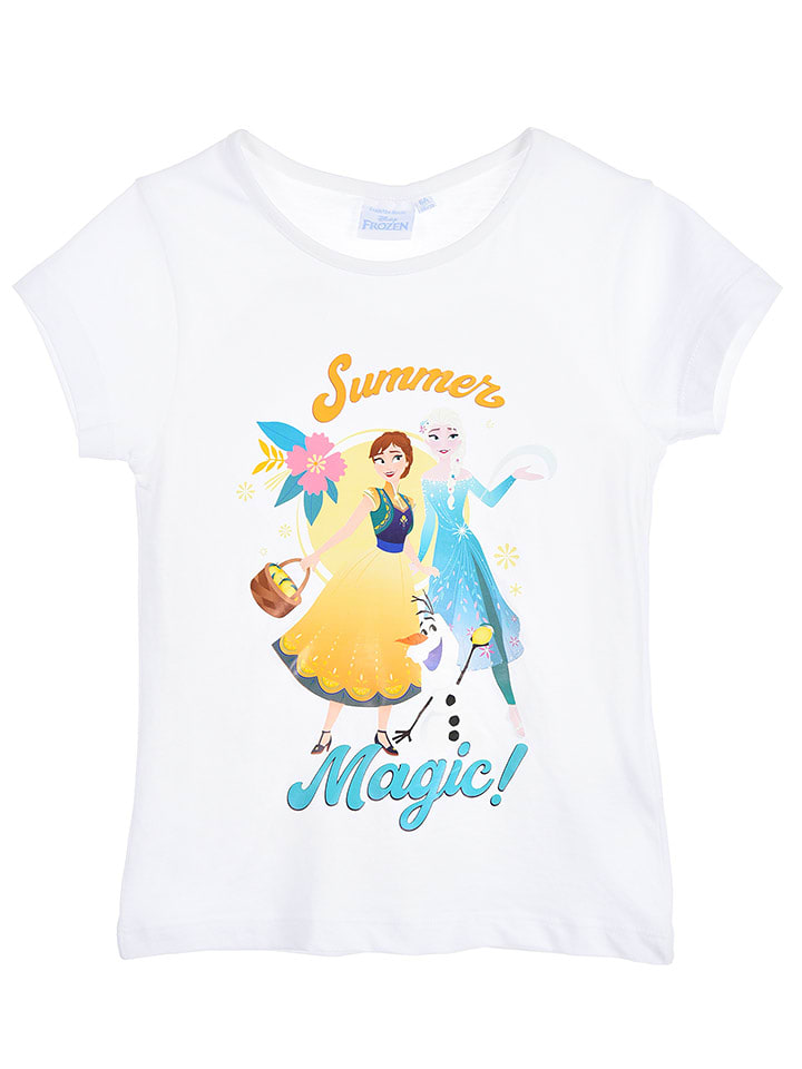 Build Your Brand Kids Shirt "Frozen" in Weiß - 104