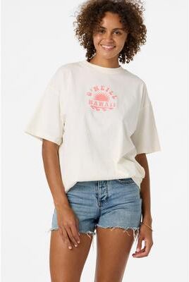 O'Neill s Strato Hawaii Oversized T-Shirt in Tofu, Size Medium