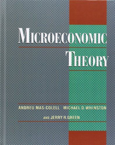 Andreu Mas-Colell - Microeconomic Theory - Preis vom 11.10.2026 15:43:13 h