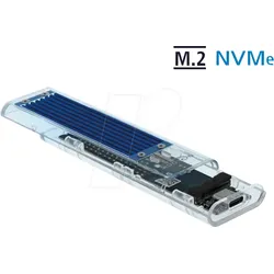 DELOCK 42620 - Externes Gehäuse für M.2 NVMe PCIe SSD, USB 3.1