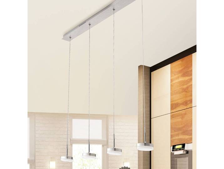 Fabas Luce Hängeleuchte Dunk, dimmbar, alu / grau / zink, für Wohn- / Esszimmer, Metall, Modern