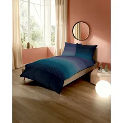 kaeppel Bettwäsche Satin Gradient blau 155x200 cm + 80x80 cm