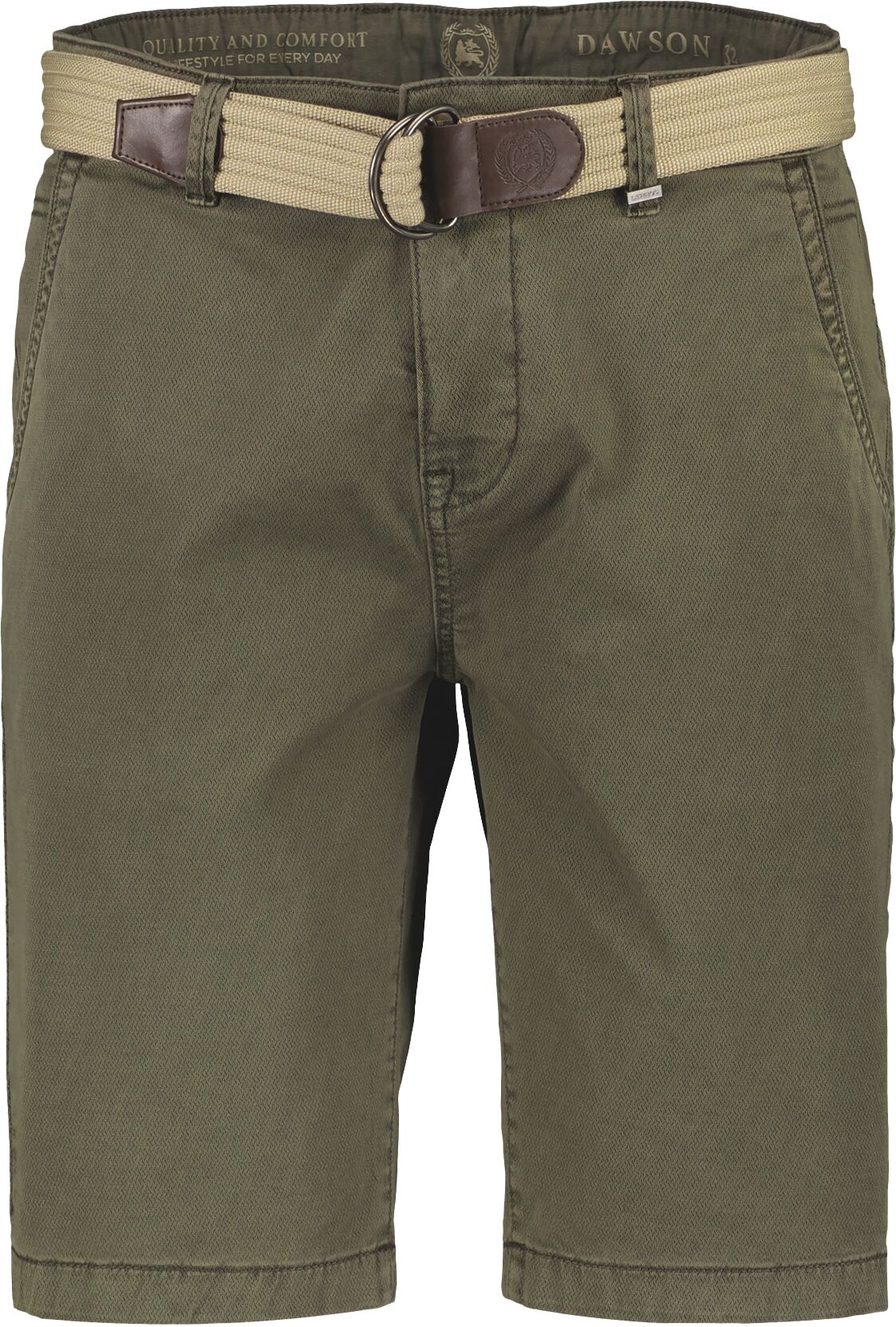 Bermudas LERROS "Chino-Bermuda für Herren", Herren, Gr. 6XL, grün (aged olive), 98% Baumwolle, 2% Elasthan, Hosen Bermudas aged olive 6XL