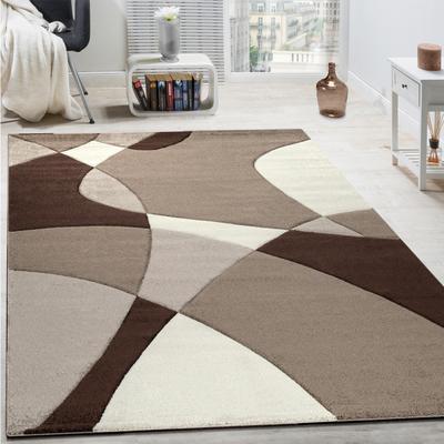 Teppich PACO HOME "Diamond 664" Gr. 12, braun, B:80cm H:16mm L:300cm, Kunstfaser, Teppiche, Teppich, 3D-Design, Kurzflor, 3D-Design, modernes geometrisches Muster