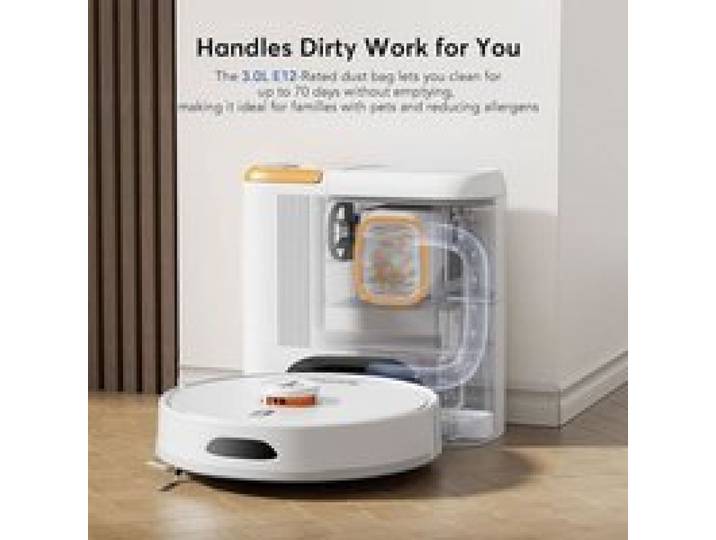 Aspirateur robot laveur sans sac multifonction laveur de sol 5000mAh 240Min Contrôle vocal smartphone 6000PA