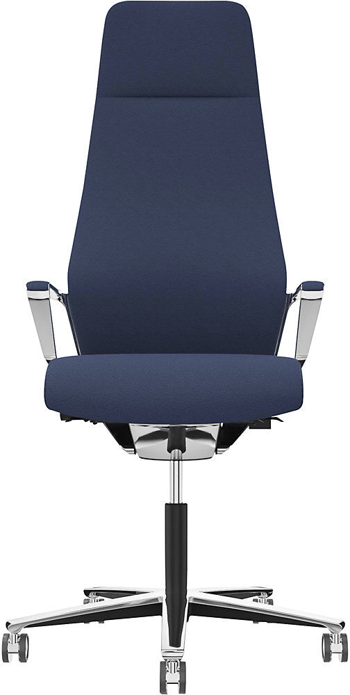 Bürostuhl Signo 0185 ZÜCO Premium F Leder, Polster-Rückenlehne, königsblau Züco