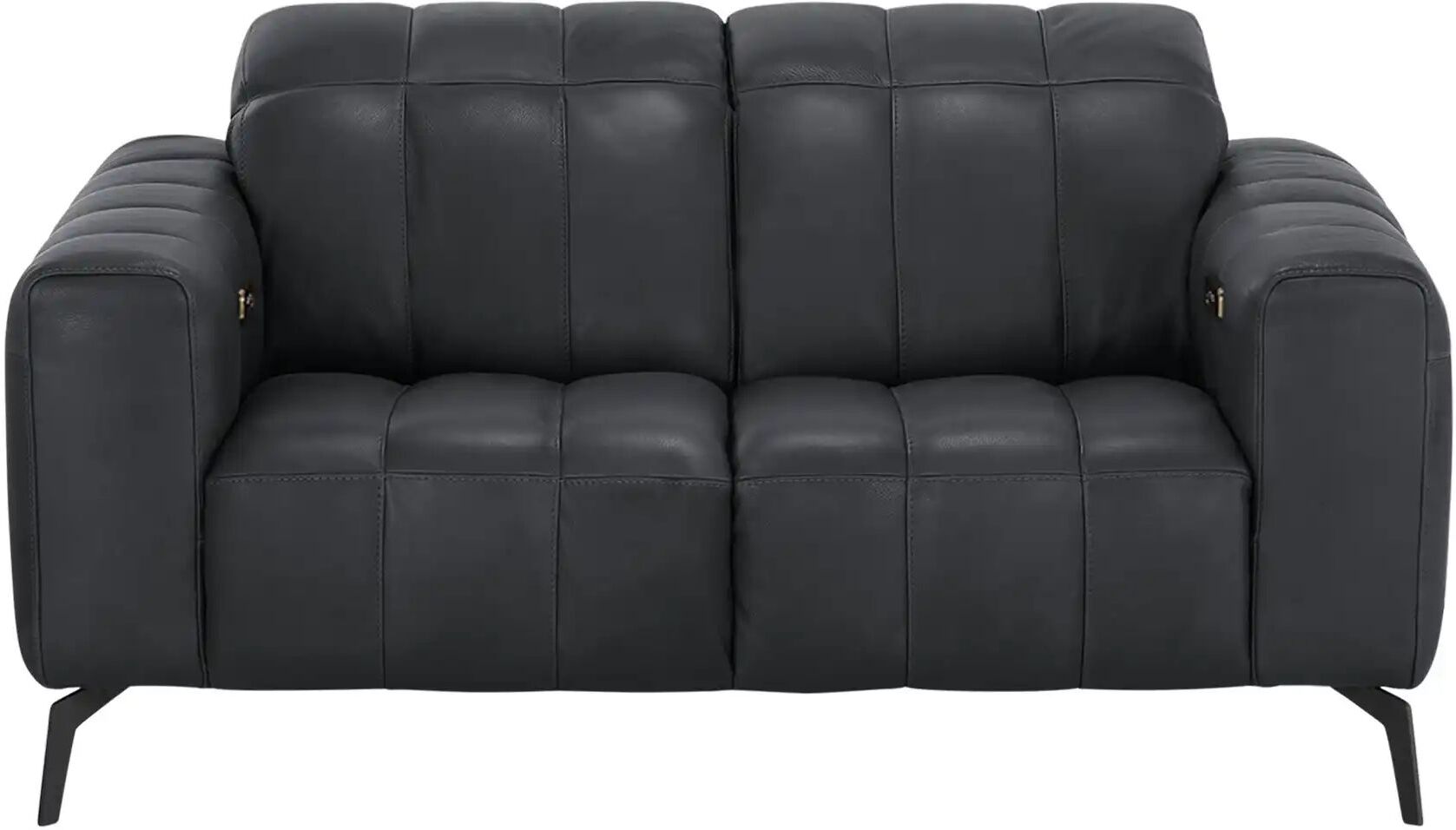 Natuzzi Editions Ledersofa mit Kopfteilverstellung Portento ¦ schwarz ¦ Maße