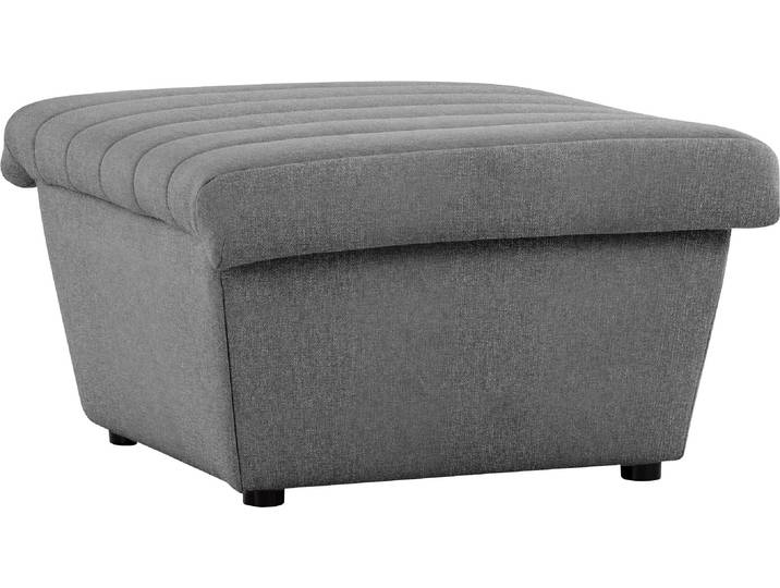 Hocker LOOKS VIII , grau (steel), B:74cm H:43cm T:85cm, 100% Polyester, LOOKS BY WOLFGANG JOOP, Hocker, Hocker, Quersteppung, passend zur Serie LOOKS VIII