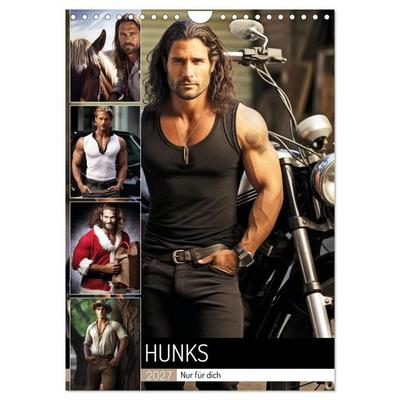 Hunks-nur für dich (Wandkalender 2027 DIN A4 hoch), CALVENDO Monatskalender