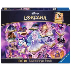Ravensburger Puzzle Erwachsenenpuzzle 1000 Teile - Disney Lorcana - Glimmers of the Realm: Amethyst