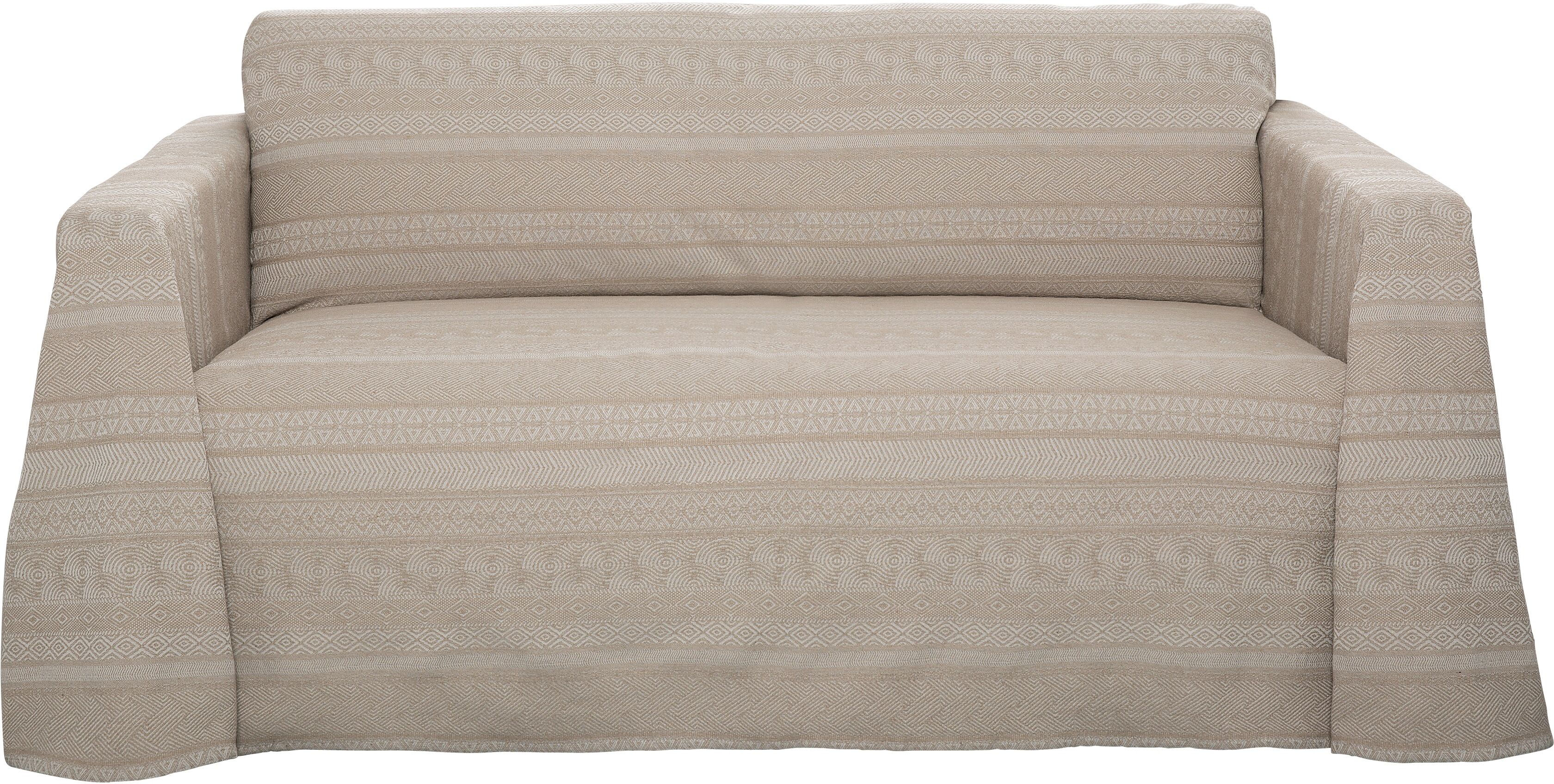 GOODproduct "Toscana" Tagesdecke in verschiedenen Grössen natur B/L: 140cm x 210cm