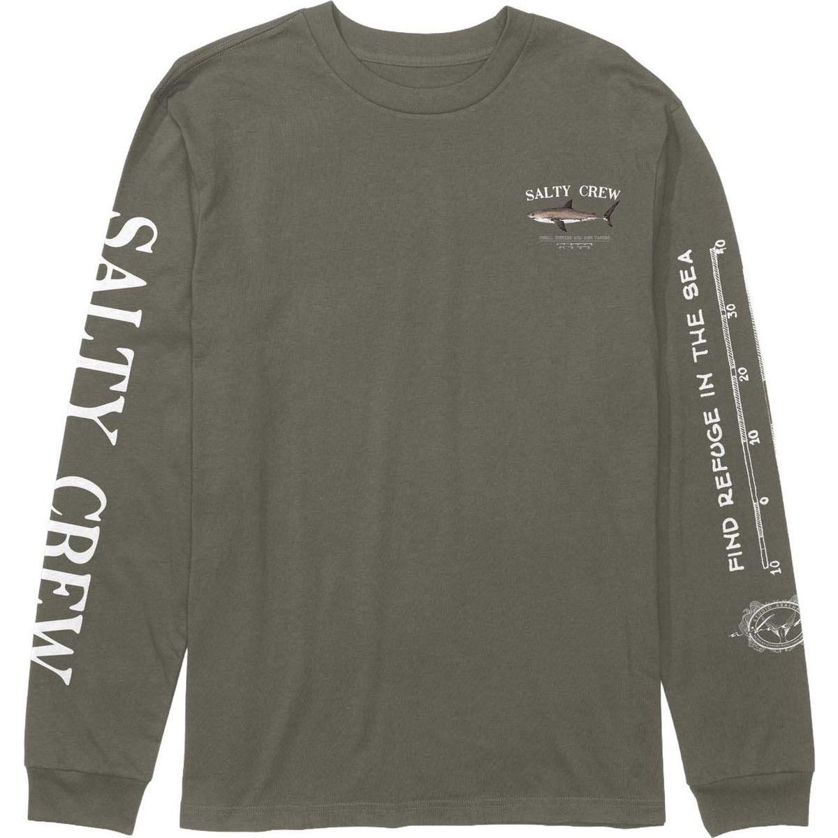 Salty Crew Bruce Long Sleeve Tee dusty olive (DOL) L 20135070-DOL-L