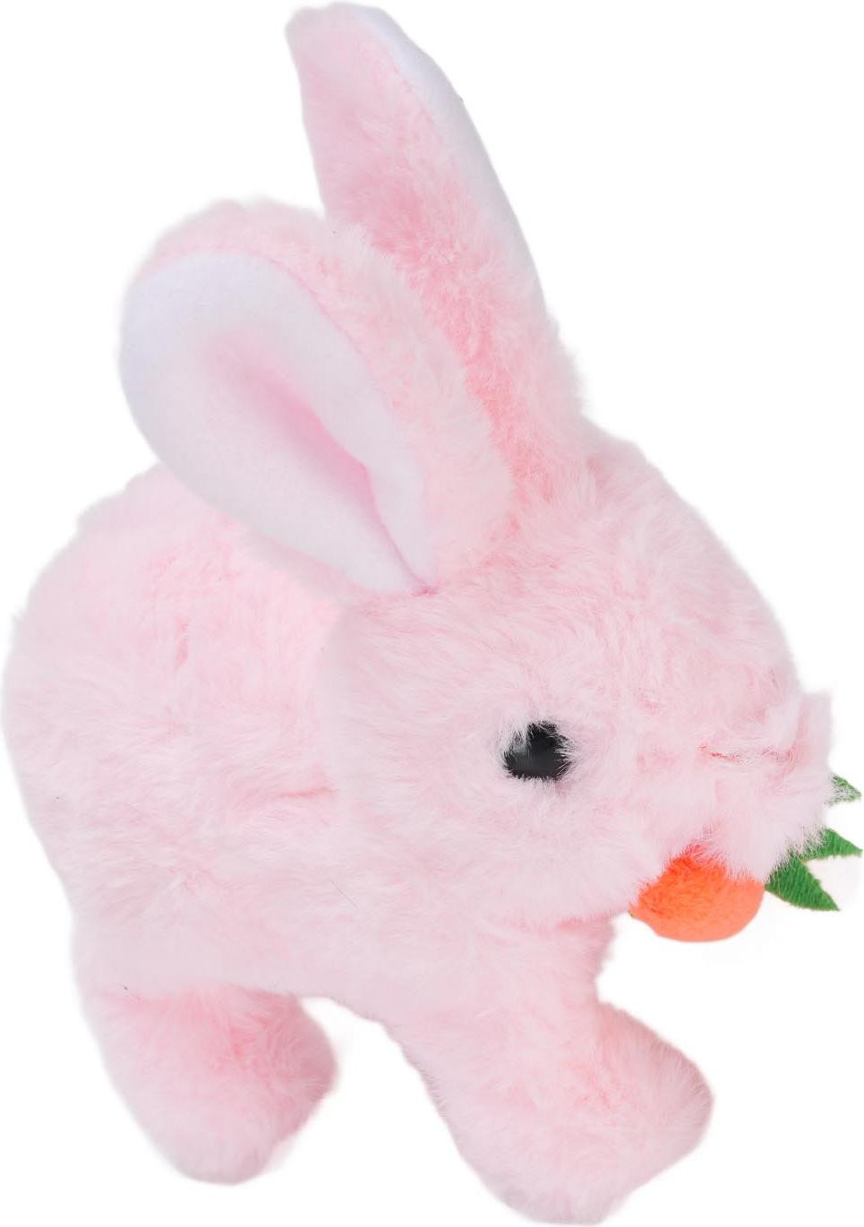 Cocosity Pluche konijnenknuffel - Realistisch en elektrisch springend konijnen speelgoed voor kinderen - Roze