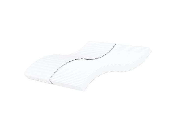 vidaXL Schaumstoffmatratze Weiß 200x200 cm Härtegrad H2 H3