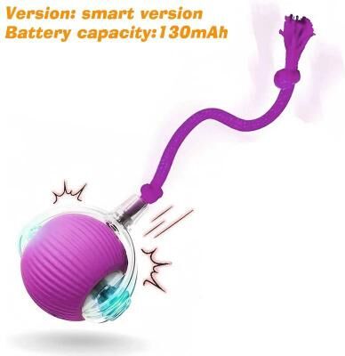 Inspire Select Smart Interactive Rolling Ball Toy For Cats & Dogs Rechargeable Automatic Motion Ball With Obstacle Avoidance purple 1 Pc