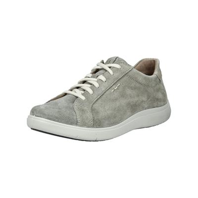 Sneaker JOSEF SEIBEL "Josef Seibel Sneaker Veloursleder", Damen, Gr. 39, grau (grün), Veloursleder, Schuhe Sneaker